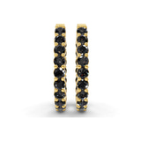 14kt Yellow Gold Isla Round Lab Diamond Hoop Earrings (2 Ct. Tw.) right