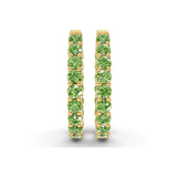 10kt Yellow Gold Isla Round Lab Diamond Hoop Earrings (1 Ct. Tw.) right
