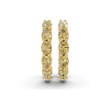 10kt Yellow Gold Saylor Oval Lab Diamond Hoop Earrings (3 Ct. Tw.) right