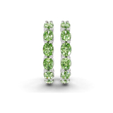 10kt White Gold Saylor Oval Lab Diamond Hoop Earrings (1 Ct. Tw.) right