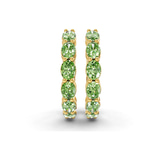 10kt Yellow Gold Saylor Oval Lab Diamond Hoop Earrings (1 Ct. Tw.) right