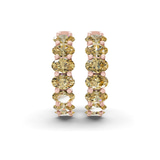10kt Rose Gold Jovana Oval Lab Diamond Hoop Earrings (7 Ct. Tw.) side right image one