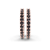 14kt Rose Gold Meara Round Lab Diamond Hoop Earrings (3 Ct. Tw.) side right image one
