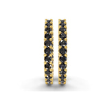 10kt Yellow Gold Meara Round Lab Diamond Hoop Earrings (5 Ct. Tw.) side right image one