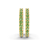 14kt Yellow Gold Meara Round Lab Diamond Hoop Earrings (1 Ct. Tw.) side right image one