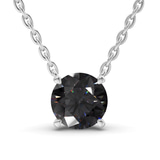 Platinum Lluvia Round Lab Diamond Solitaire Necklace (1/2 Ct. Tw.) front image