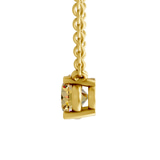 14kt Yellow Gold Fernanda Oval Lab Diamond Solitaire Necklace (4 Ct. Tw.) right