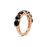 9ct Rose Gold Valentina Round Lab Diamond Anniversary Band (3 Ct. Tw.) standing product image one