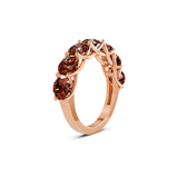 14kt Rose Gold Valentina Round Lab Diamond Anniversary Band (3 Ct. Tw.) standing product image one