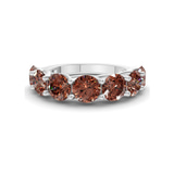 Platinum Valentina Round Lab Diamond Anniversary Band (5 Ct. Tw.) front image