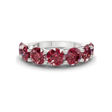 Platinum Valentina Round Lab Diamond Anniversary Band (7 Ct. Tw.) front image