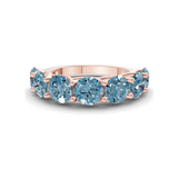 14kt Rose Gold Valentina Round Lab Diamond Anniversary Band (1/2 Ct. Tw.) front image