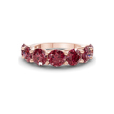 9ct Rose Gold Leandra Round Lab Diamond Anniversary Band (5 Ct. Tw.) front image