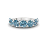 Platinum Leandra Round Lab Diamond Anniversary Band (5 Ct. Tw.) front image