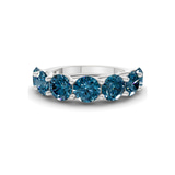 10kt White Gold Leandra Round Lab Diamond Anniversary Band (5 Ct. Tw.) front image
