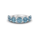 Platinum Raquel Round Lab Diamond Anniversary Band (2 Ct. Tw.) front image