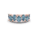 10kt Rose Gold Juana Pear Lab Diamond Anniversary Band (1 Ct. Tw.) front image