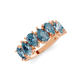10kt Rose Gold Juana Pear Lab Diamond Anniversary Band (1 Ct. Tw.) right