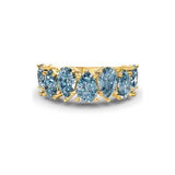 10kt Yellow Gold Juana Pear Lab Diamond Anniversary Band (1 Ct. Tw.) front image