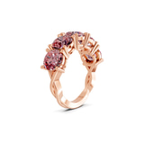 10kt Rose Gold Noella Round Lab Diamond Anniversary Band (1/2 Ct. Tw.) left