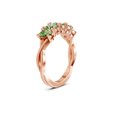 9ct Rose Gold Serafina Oval Lab Diamond Anniversary Band (5 Ct. Tw.) left