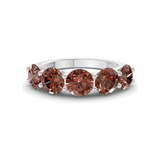 Platinum Camille Round Lab Diamond Anniversary Band (3 Ct. Tw.) front image