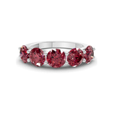 Platinum Camille Round Lab Diamond Anniversary Band (3 Ct. Tw.) front image