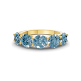 9ct Yellow Gold Camille Round Lab Diamond Anniversary Band (6 Ct. Tw.) front image