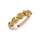 9ct Rose Gold Camille Round Lab Diamond Anniversary Band (2 Ct. Tw.) right