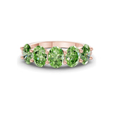 14kt Rose Gold Eliana Oval Lab Diamond Anniversary Band (4 Ct. Tw.) front image