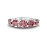 14kt White Gold Elowyn Round Lab Diamond Anniversary Band (4 Ct. Tw.) front image