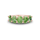 9ct Rose Gold Portia Oval Lab Diamond Anniversary Band (1/2 Ct. Tw.) front image