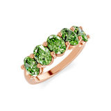 9ct Rose Gold Portia Oval Lab Diamond Anniversary Band (1/2 Ct. Tw.) right
