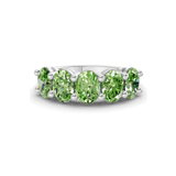 Platinum Portia Oval Lab Diamond Anniversary Band (1/2 Ct. Tw.) front image