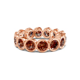10kt Rose Gold Dream Round Bezel Lab Diamond Eternity Ring (4 Ct. Tw.) front image