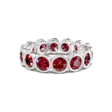 14kt White Gold Dream Round Bezel Lab Diamond Eternity Ring (7 Ct. Tw.) front image