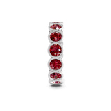 14kt White Gold Dream Round Bezel Lab Diamond Eternity Ring (7 Ct. Tw.) left