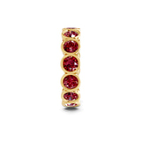 9ct Yellow Gold Dream Round Bezel Lab Diamond Eternity Ring (6 Ct. Tw.) left