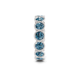 14ct White Gold Dream Round Bezel Lab Diamond Eternity Ring (6 Ct. Tw.) left