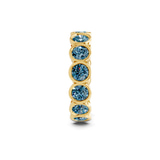 9ct Yellow Gold Dream Round Bezel Lab Diamond Eternity Ring (5 Ct. Tw.) left