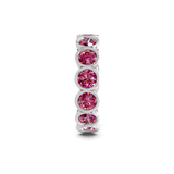 Platinum Dream Round Bezel Lab Diamond Eternity Ring (1 Ct. Tw.) left