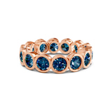 9ct Rose Gold Dream Round Bezel Lab Diamond Eternity Ring (4 Ct. Tw.) front image