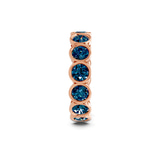 9ct Rose Gold Dream Round Bezel Lab Diamond Eternity Ring (4 Ct. Tw.) left