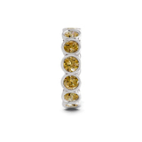 14kt White Gold Dream Round Bezel Lab Diamond Eternity Ring (6 Ct. Tw.) left
