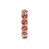 10kt Rose Gold Dream Round Bezel Lab Diamond Eternity Ring (3 Ct. Tw.) left