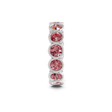 14kt White Gold Dream Round Bezel Lab Diamond Eternity Ring (1 Ct. Tw.) left