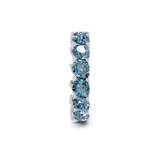 9ct White Gold Danna Pear Lab Diamond Eternity Ring (2 Ct. Tw.) left