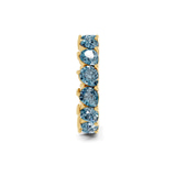 10kt Yellow Gold Danna Pear Lab Diamond Eternity Ring (2 Ct. Tw.) left