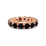 10kt Rose Gold Elysia Round Lab Diamond Eternity Ring (7 Ct. Tw.) front image