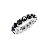 10kt White Gold Elysia Round Lab Diamond Eternity Ring (7 Ct. Tw.) side right image one